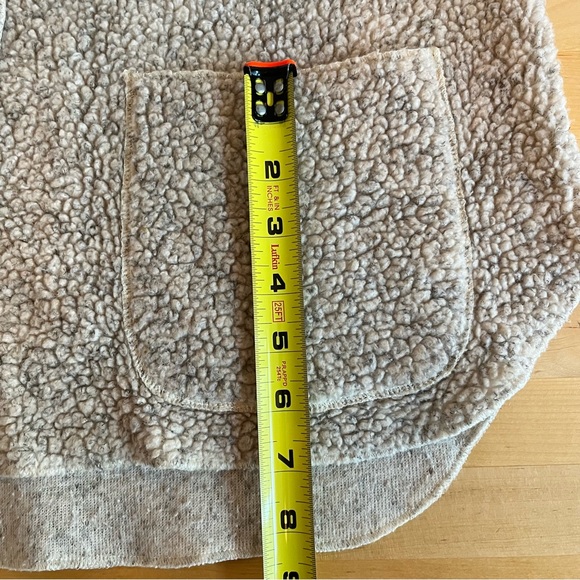 Vintage Saks Fifth Avenue Beige Rustic Cottagecore Teddy Vest Sz L Outdoorsy - Picture 8 of 8